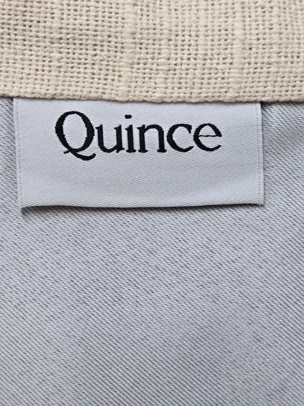 NWT QUINCE Set Of 2 48x84 Cotton Slub Blackout Curtains Natural 0724